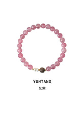 Yuntang | Natural Pink Crystal Bracelet – New Chinese Elegance